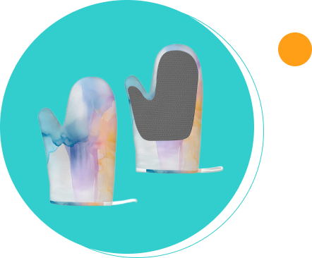 Silicone Oven Mitts Heat Resistant Set